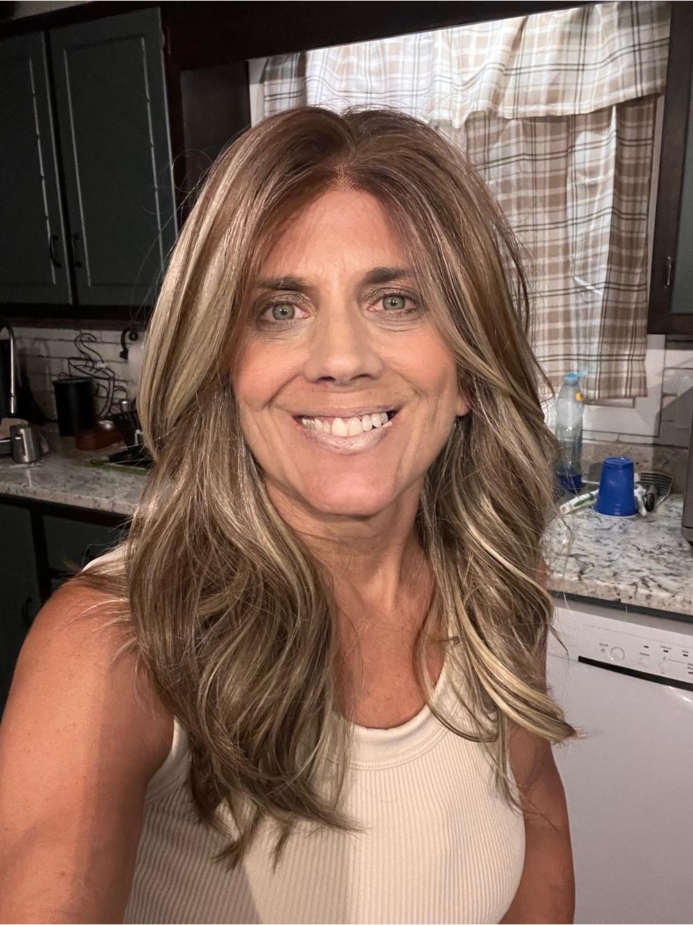 Stacy’s Story full monofilament, brown w highlights